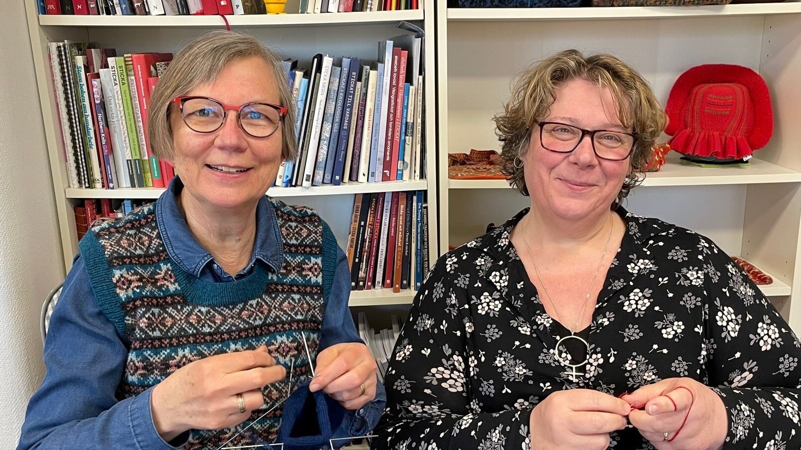 Karin Kahnlund och Evelin Skeppström, grundare av En svensk stickklassiker.